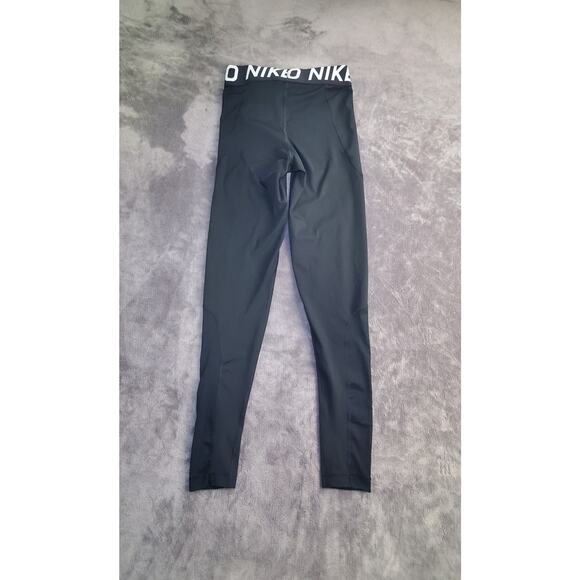 Nike Pro Womens Sz S Dri-Fit Tight Fit Full Length Long Leggings AO9968 Black 25 - Picture 8 of 9